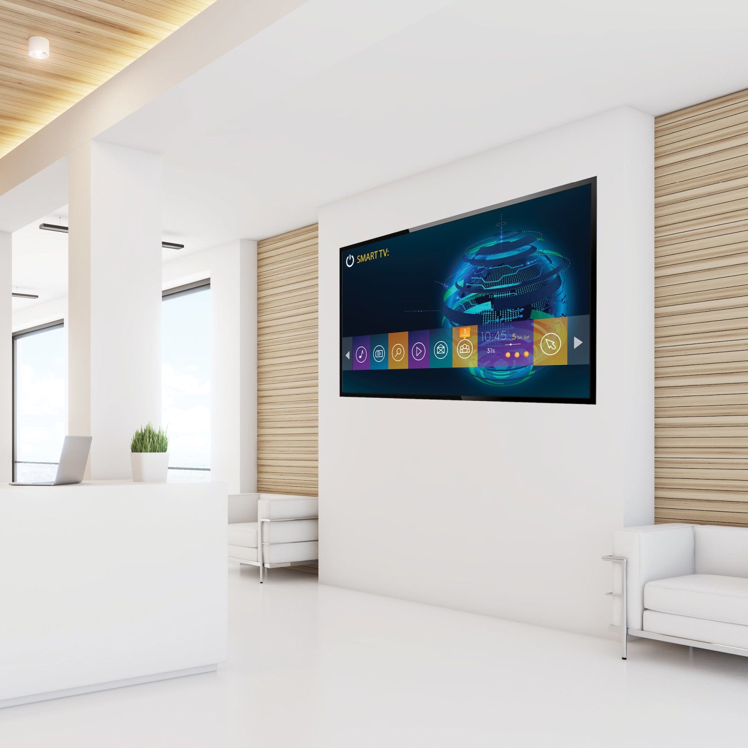 StarTech.com FPWARTB1M Supporto TV a parete 139,7 cm (55") Nero