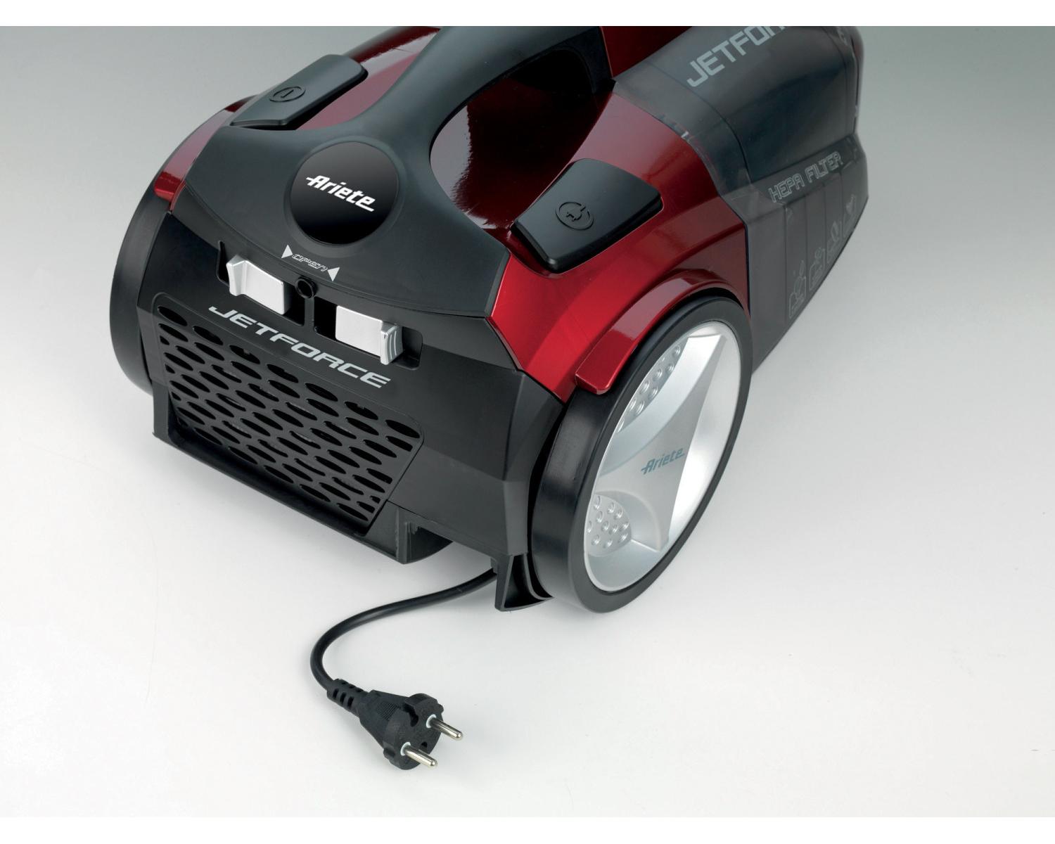 Aspirapolvere Ariete 2791/5 Jet Force 800 W Cilindro Secco senza Sacchetto 2.5 L Rosso