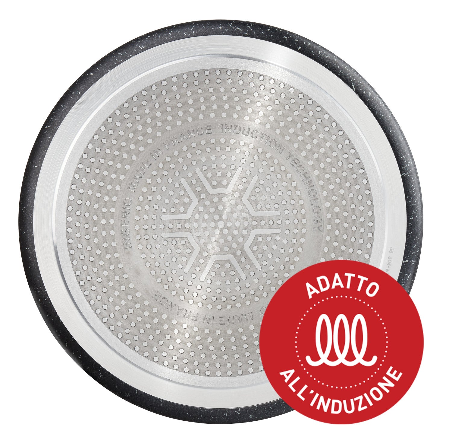 Lagostina Ingenio Mineralis Green Casseruola Fonda 20 cm Casseruola in Alluminio 100 Riciclato per Gas Forno e Induzione con Indicatore di Cottura Utilizzabile con Manico Amovibile