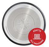Lagostina Ingenio Mineralis Green Casseruola Fonda 20 cm Casseruola in Alluminio 100 Riciclato per Gas Forno e Induzione con Indicatore di Cottura Utilizzabile con Manico Amovibile