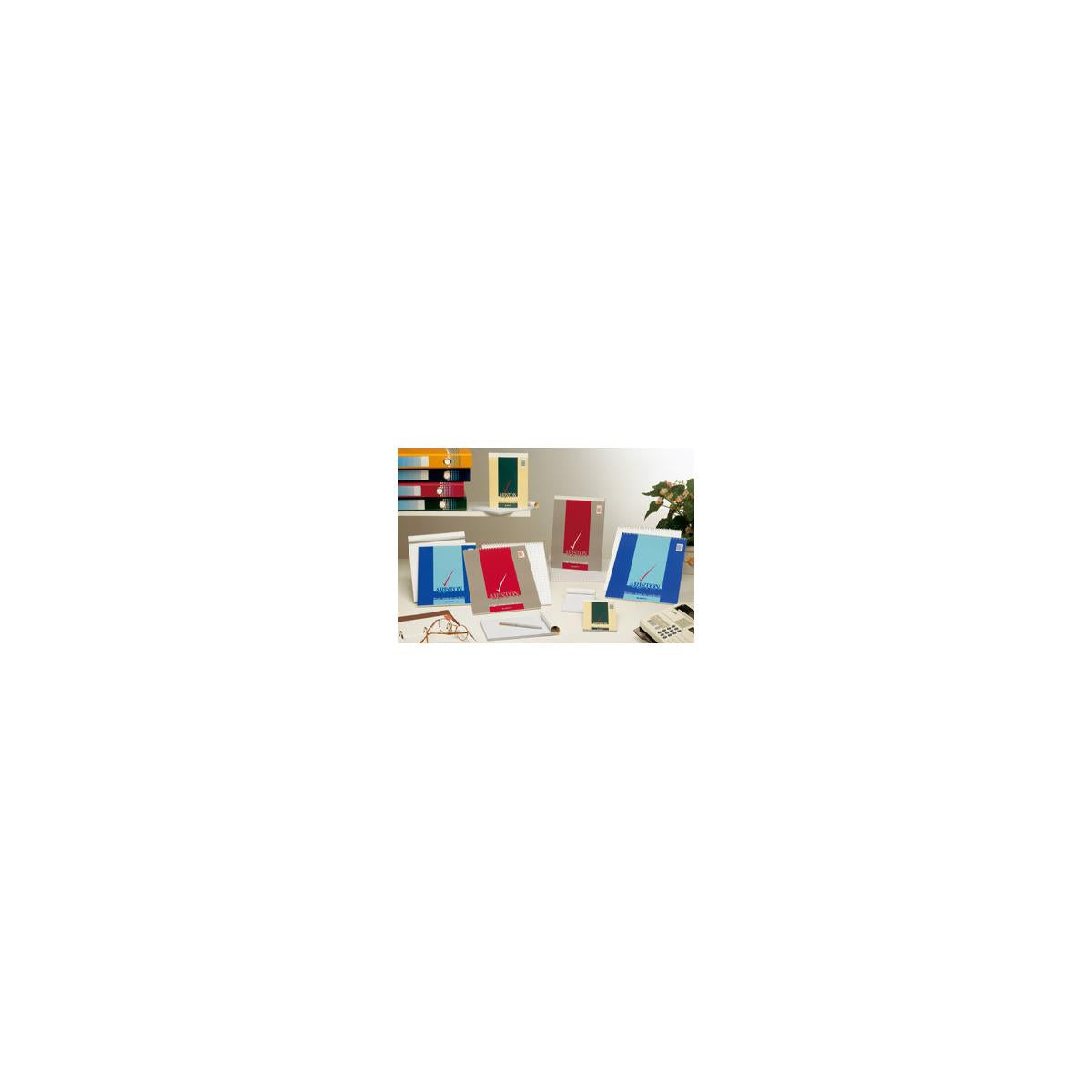 1069 Ariston Blocconotes Punto Metallico Cf10 A4 5Mm Copertina Goffrata Multicolore