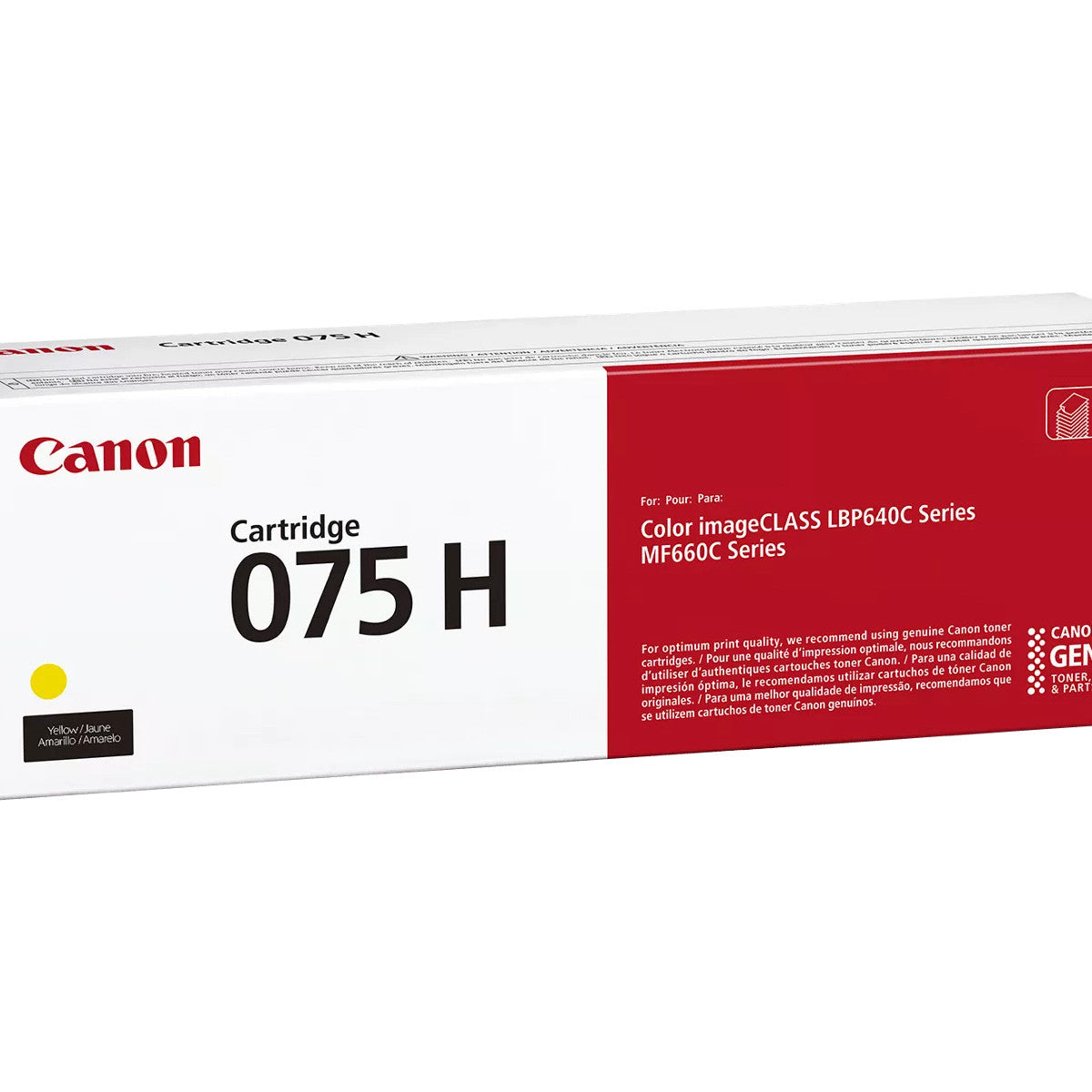 Canon 075 H cartuccia toner 1 pz Originale Giallo