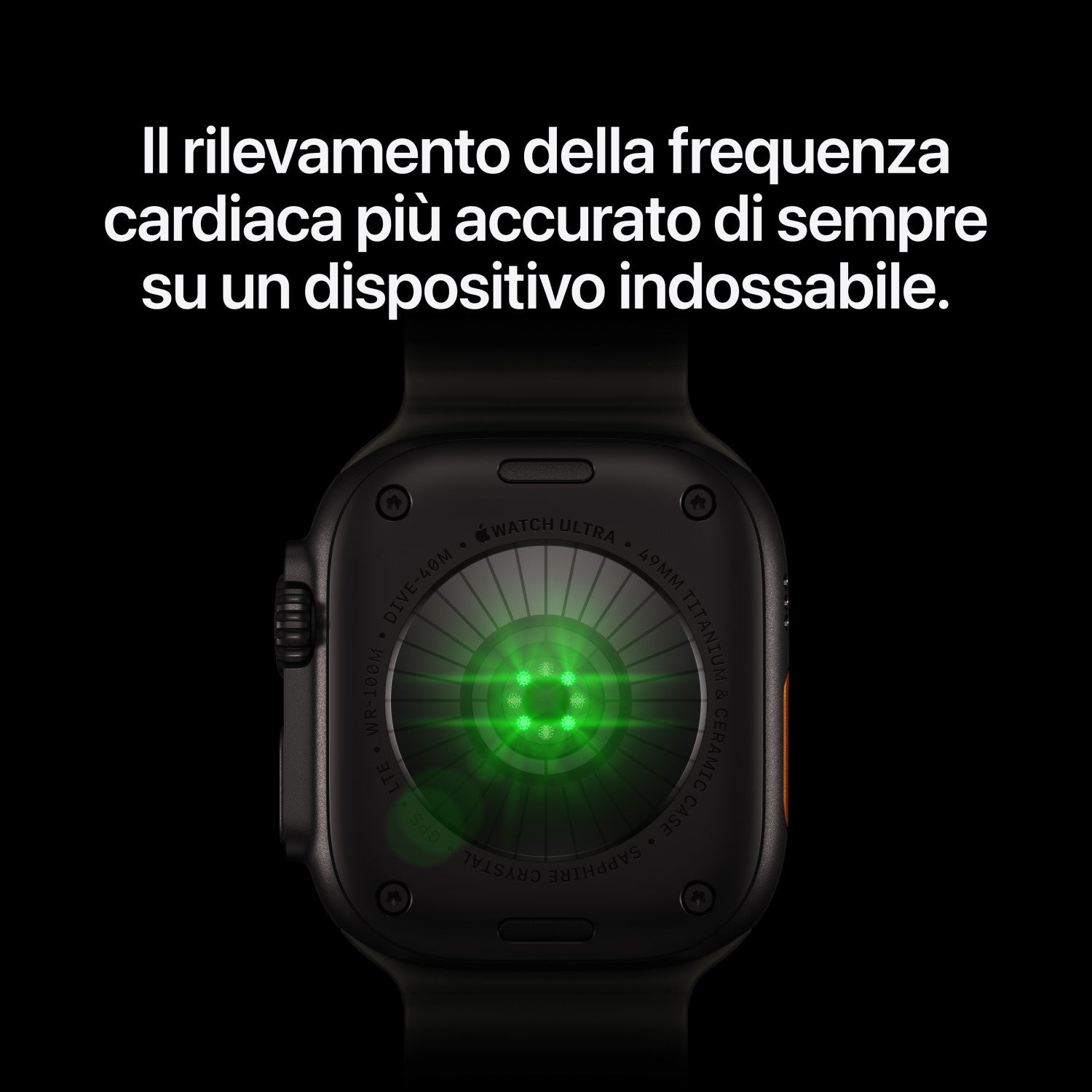 Apple Watch Ultra 4 GPS + Cellular, Cassa 49 mm in titanio naturale con Loop in maglia milanese in titanio naturale - M