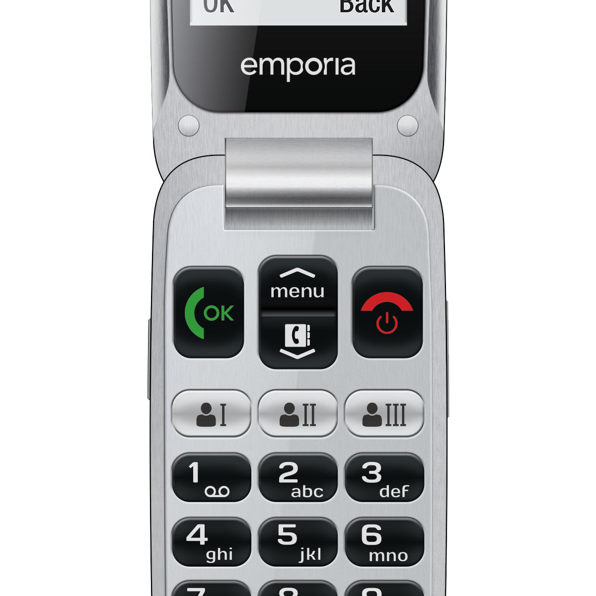Emporia emporiaONE telefono cellulare Grigio, Argento Telefono per anziani