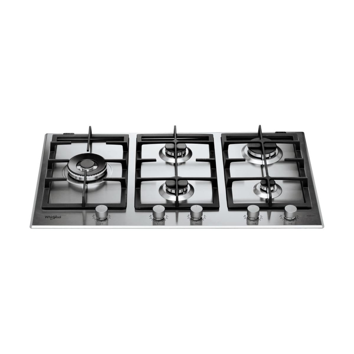 Whirlpool Piano Cottura GMAL 9522/IXL da Incasso 86 cm Gas 5 Fornelli Acciaio