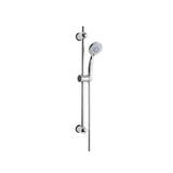 Idro Bric Set Saliscendi Doccia Mali 3 Getti Anticalcare Metallo Cromato Asta 70 Cm Flessibile 150 Cm