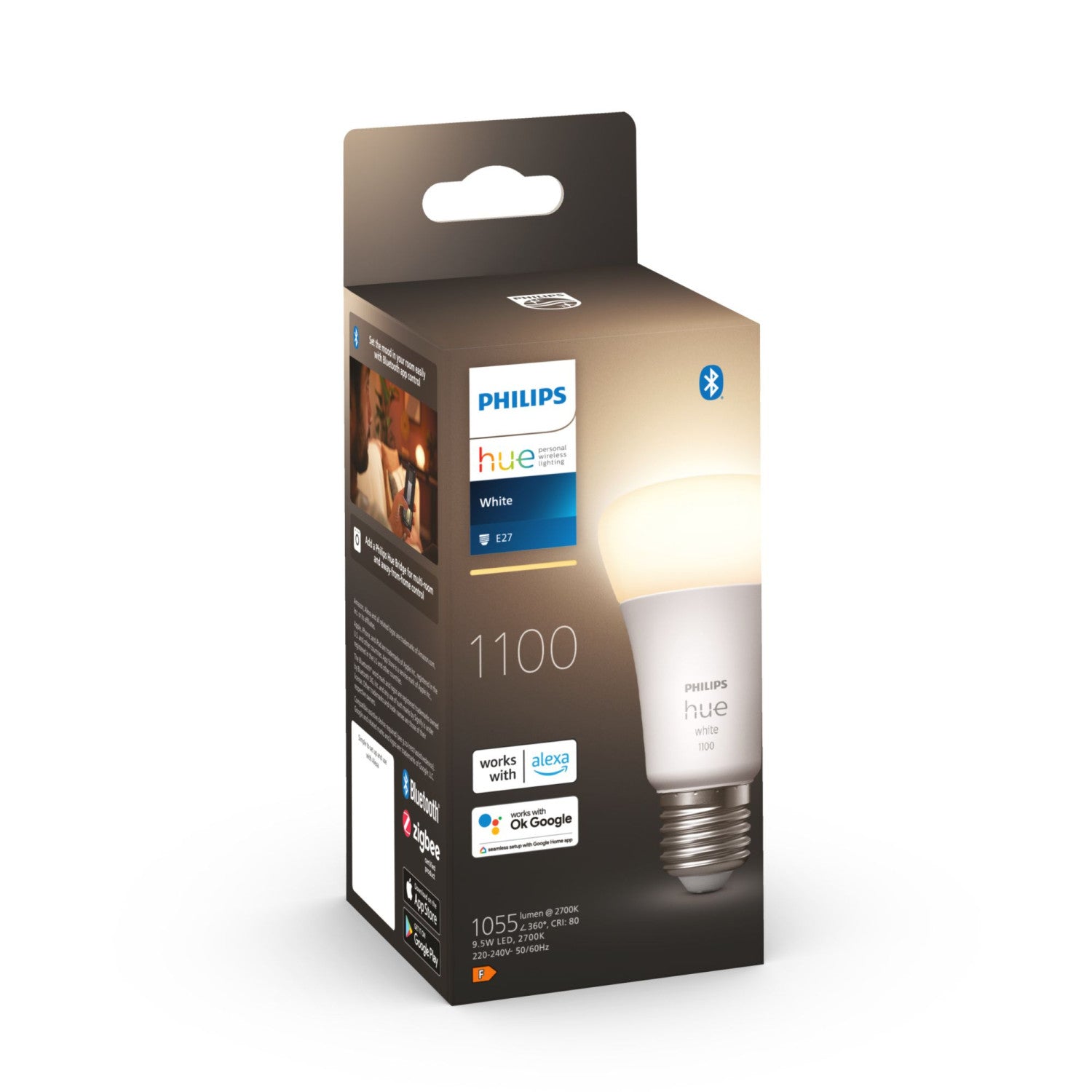Philips Hue 8719514288232 soluzione di illuminazione intelligente Lampadina intelligente Bluetooth Bianco 9,5 W