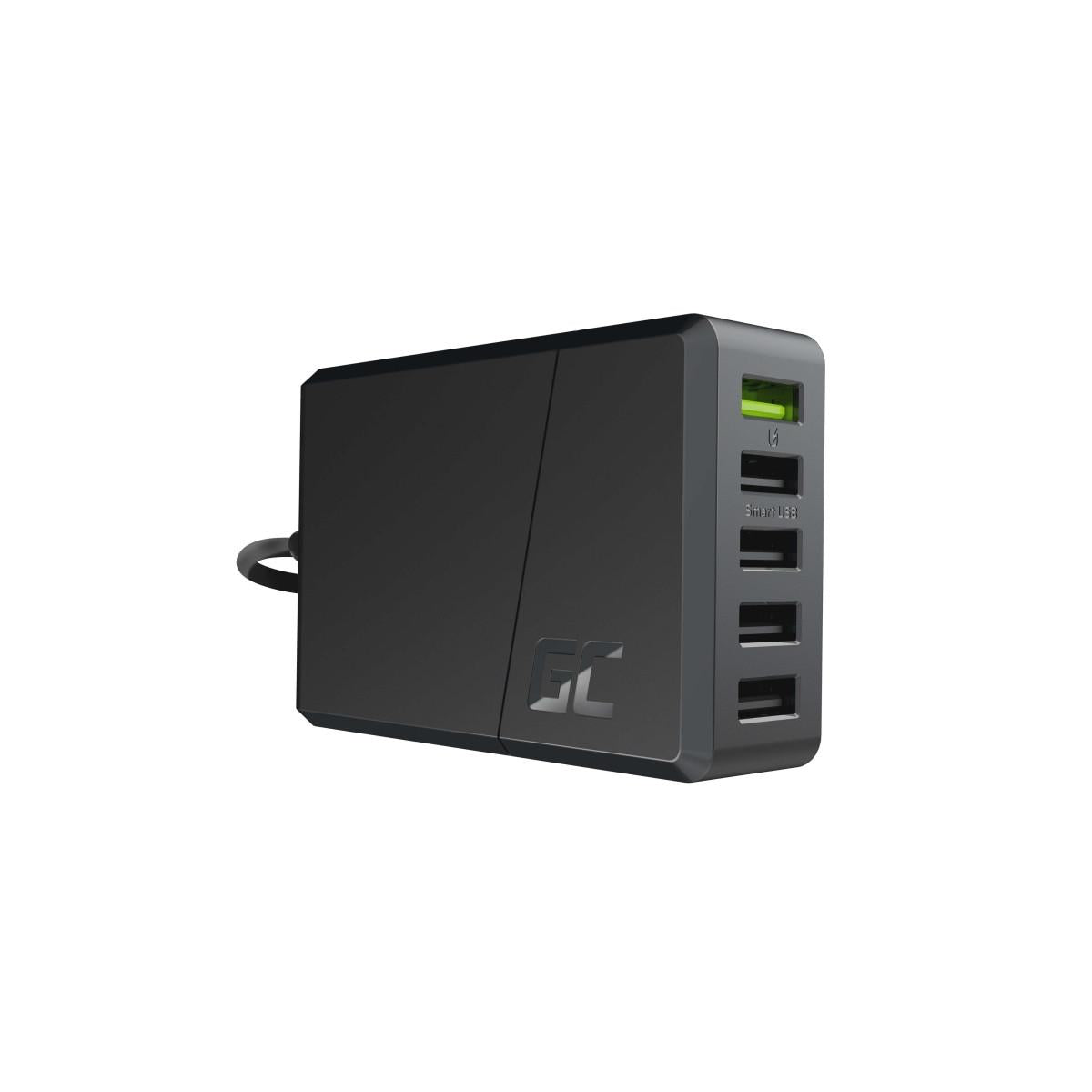 Green Cell CHARGC05 Caricabatterie per dispositivi mobili Universale Nero AC Ricarica rapida Interno