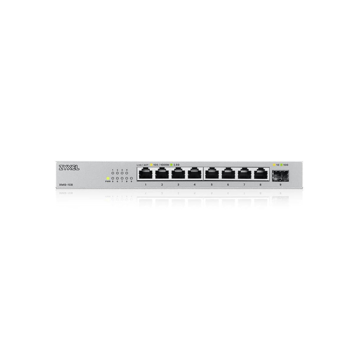Zyxel XMG-108 Switch di Rete non Gestito 2.5G Ethernet Argento
