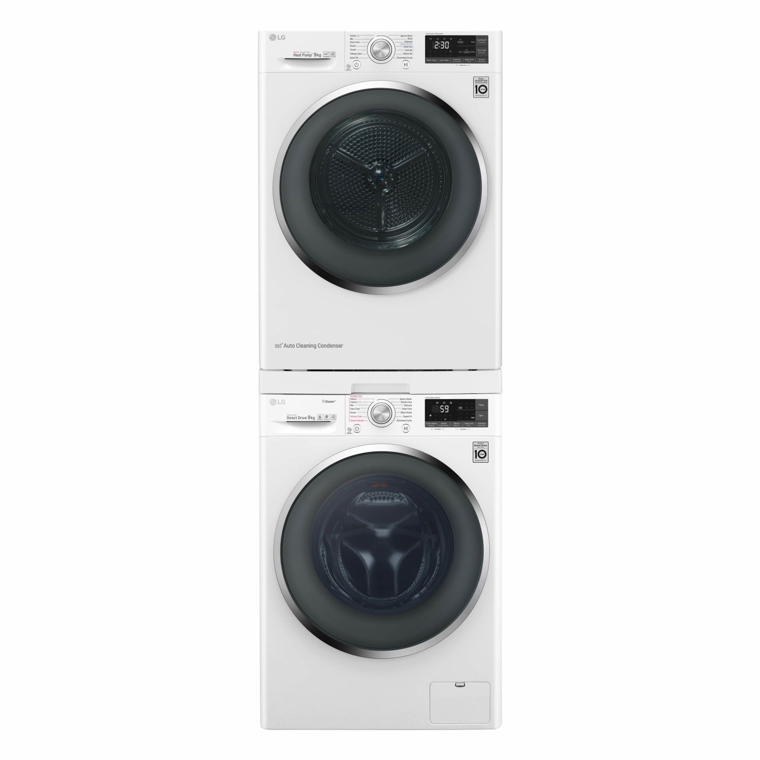 LG DSTWH accessorio e componente per lavatrice Kit di sovrapposizione 1 pz Bianco