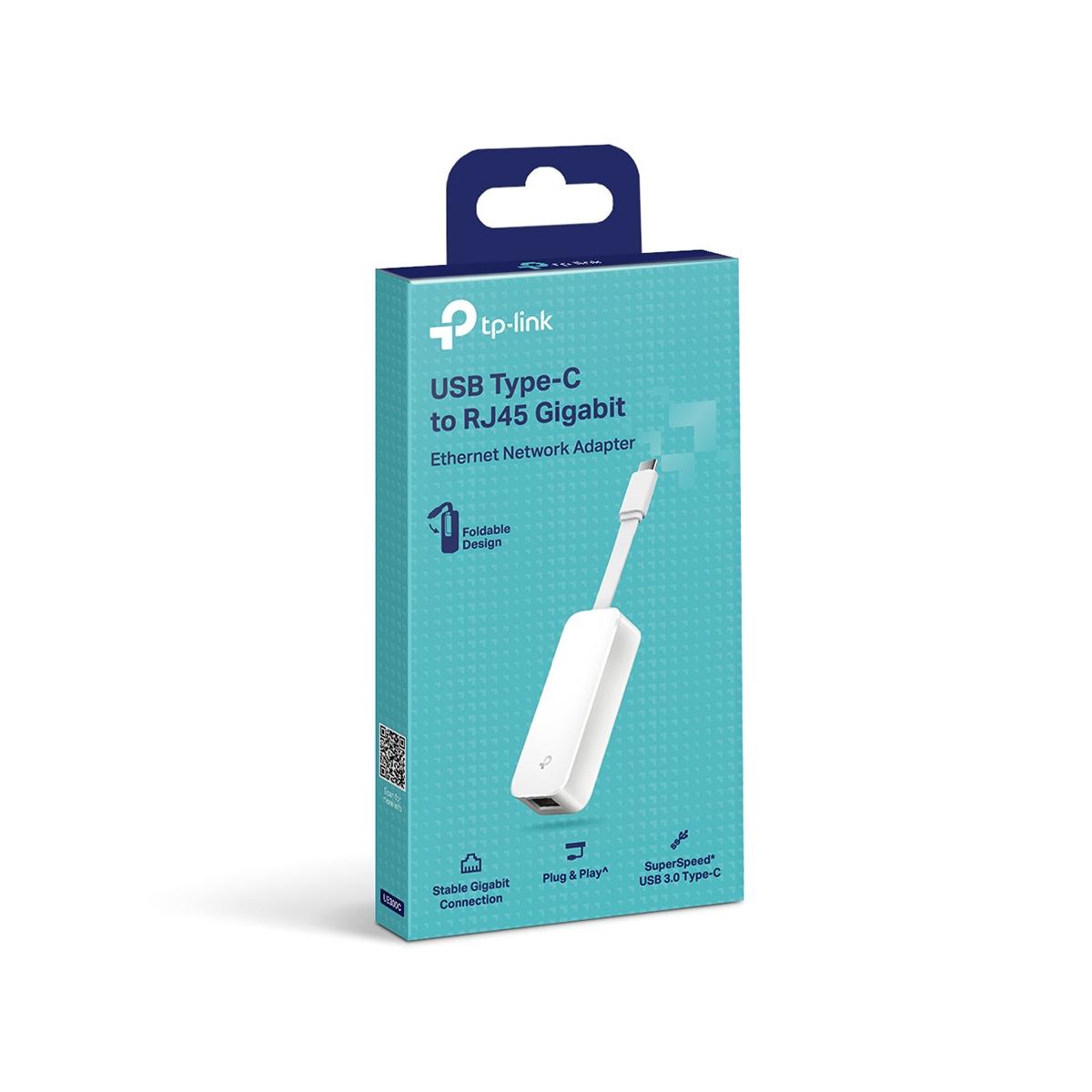 TP-Link UE300C Scheda di Rete e Adattatore Ethernet 1000 Mbit/s Bianco