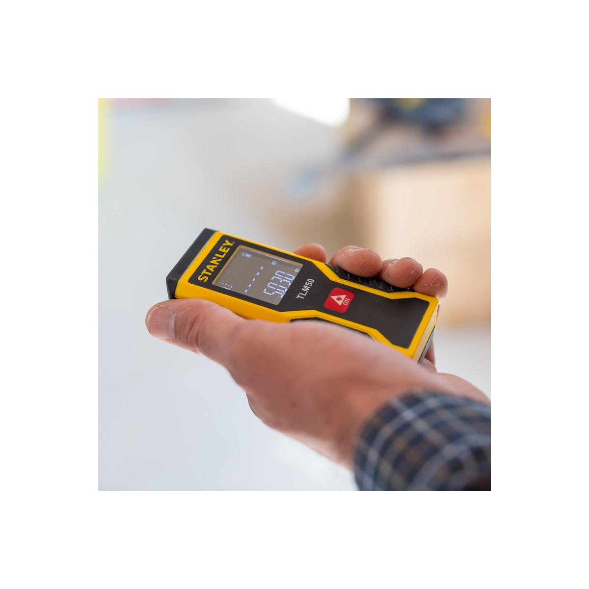Stanley TLM50 Distanziometro laser Nero, Rosso, Giallo 15 m