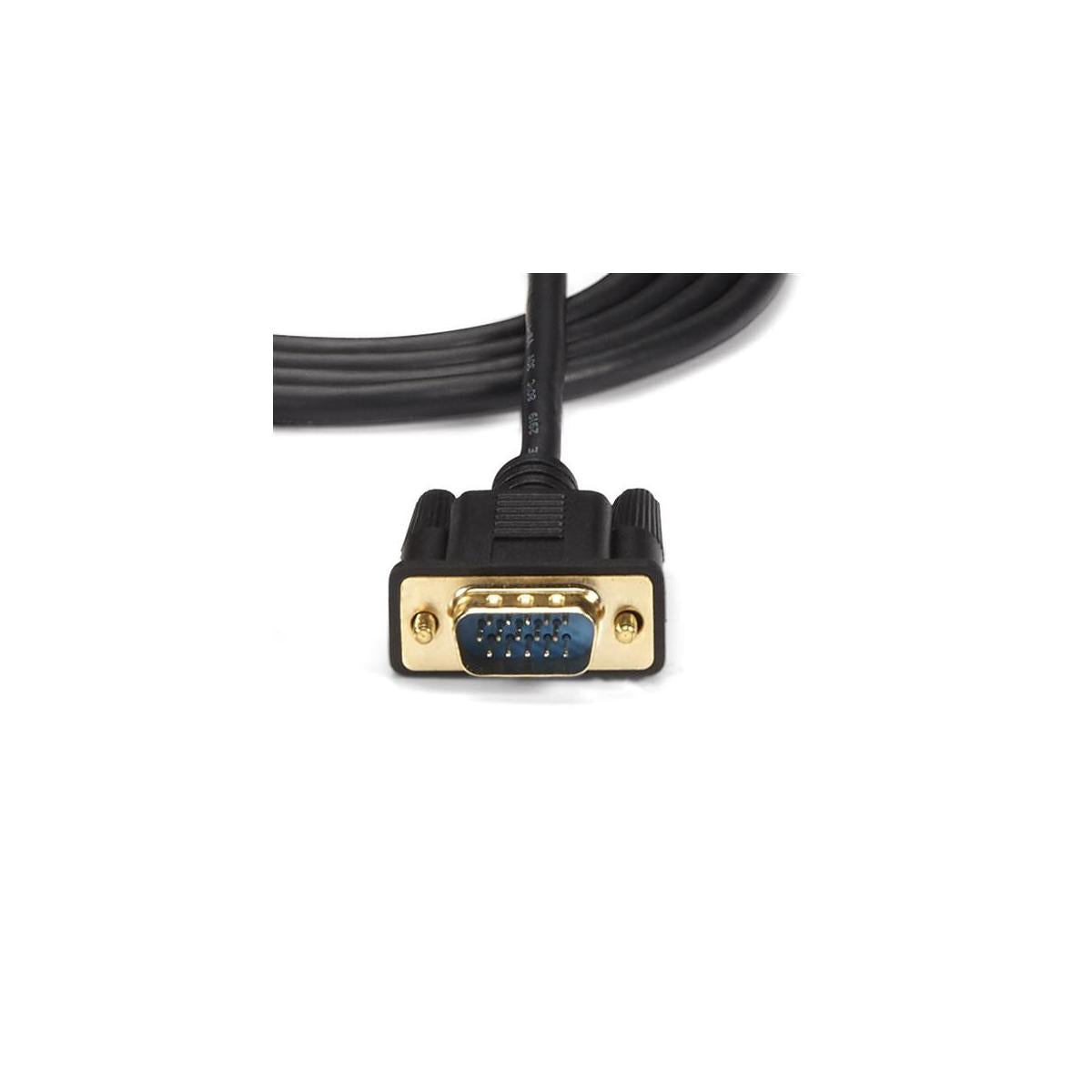 StarTech.com HD2VGAMM6 cavo e adattatore video 1,9 m VGA (D-Sub) HDMI Micro USB Nero