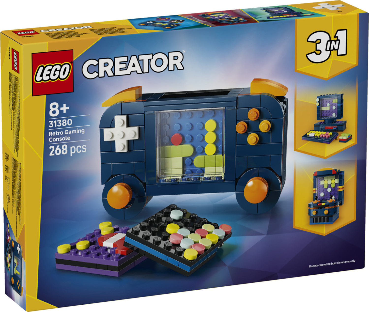 LEGO Creator 3 in 1 Console di Gioco Retrò 31380 268 pezzi età 8