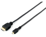 Equip 119308 cavo HDMI 2 m HDMI tipo A (Standard) HDMI tipo D (Micro) Nero