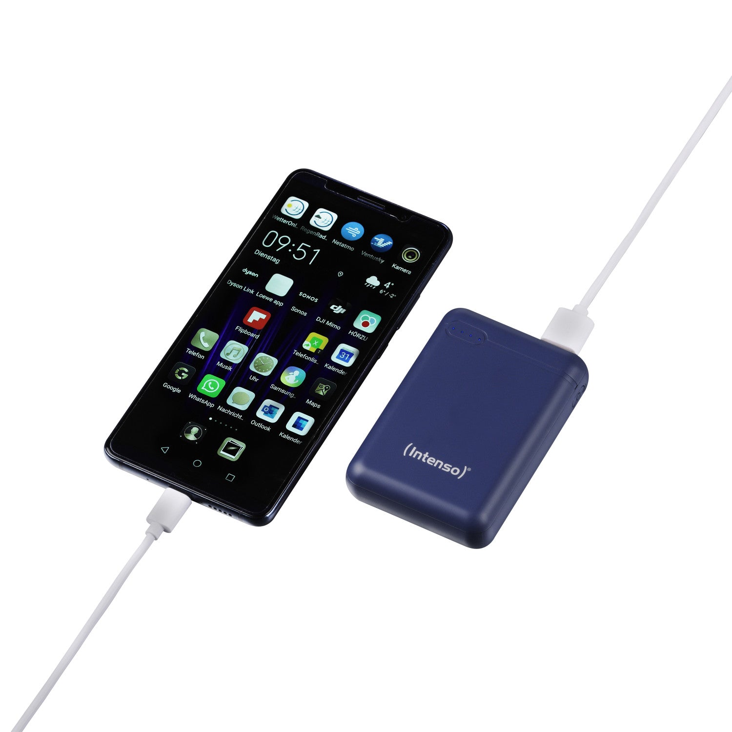 Intenso XS10000 Polimeri di litio (LiPo) 10000 mAh Blu