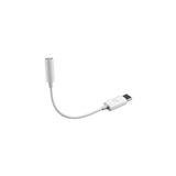 Cellularline Cavo Audio 0,15 m Adattatore USB-C Jack 3.5mm Bianco