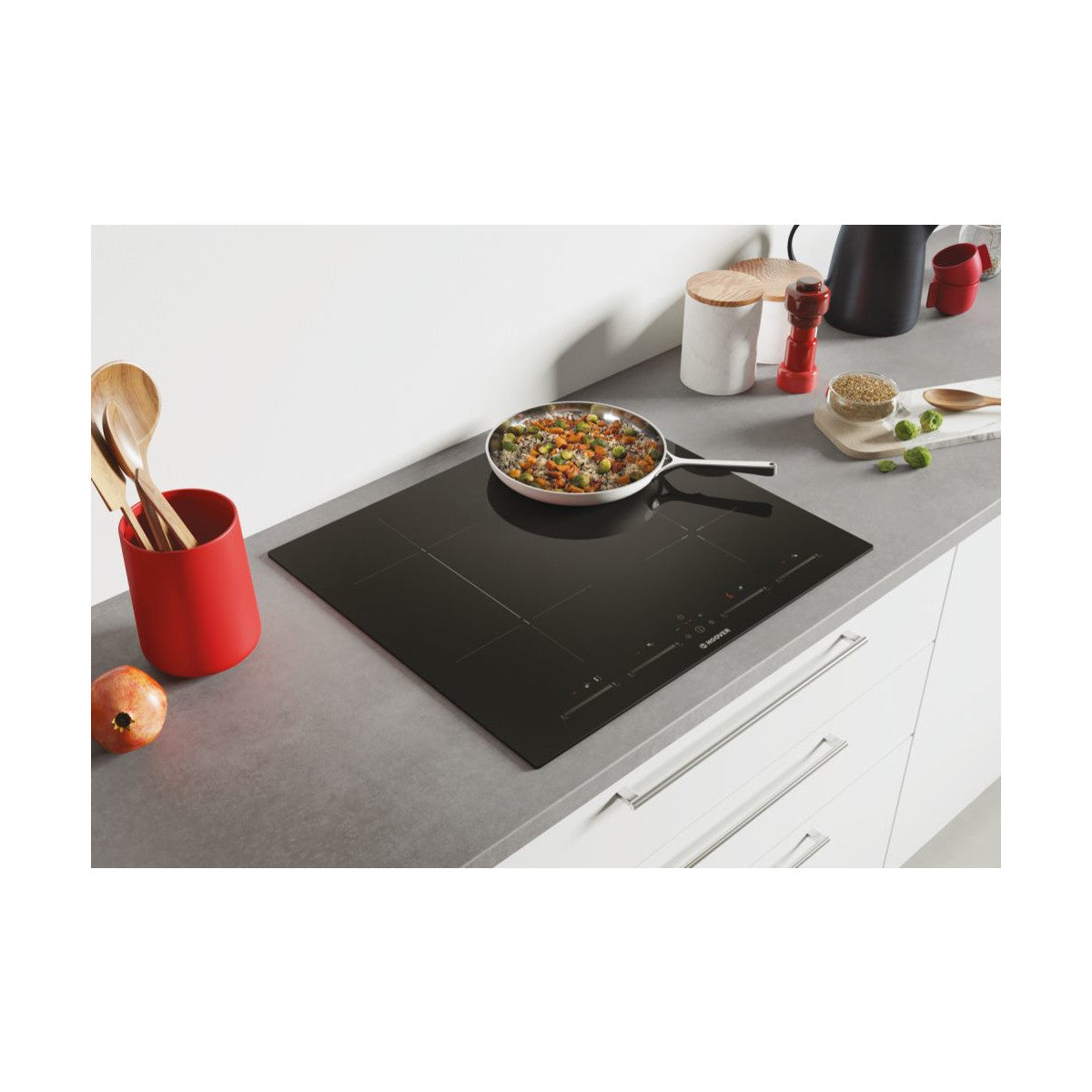 Hoover H-HOB 500 INDUCTION HTPS64MCTT/1 Nero Da incasso 60 cm Piano cottura a induzione 4 Fornello(i)