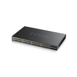 Zyxel GS2220-50HP-EU0101F switch di rete Gestito L2 Gigabit Ethernet (10/100/1000) Supporto Power over Ethernet (PoE) Nero
