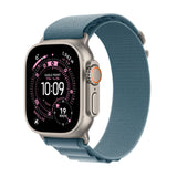 Apple Watch Ultra 3 GPS Cellular 49mm Cassa Titanio con Alpine Loop Blu Chiaro - Medium
