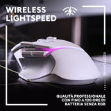 Logitech G G502 X Plus mouse Mano destra RF Wireless Ottico 25600 DPI