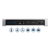 StarTech.com Dock Thunderbolt 3 con lettore SD per doppio schermo - Dual 4K 60hz - 6x porte USB 3.0