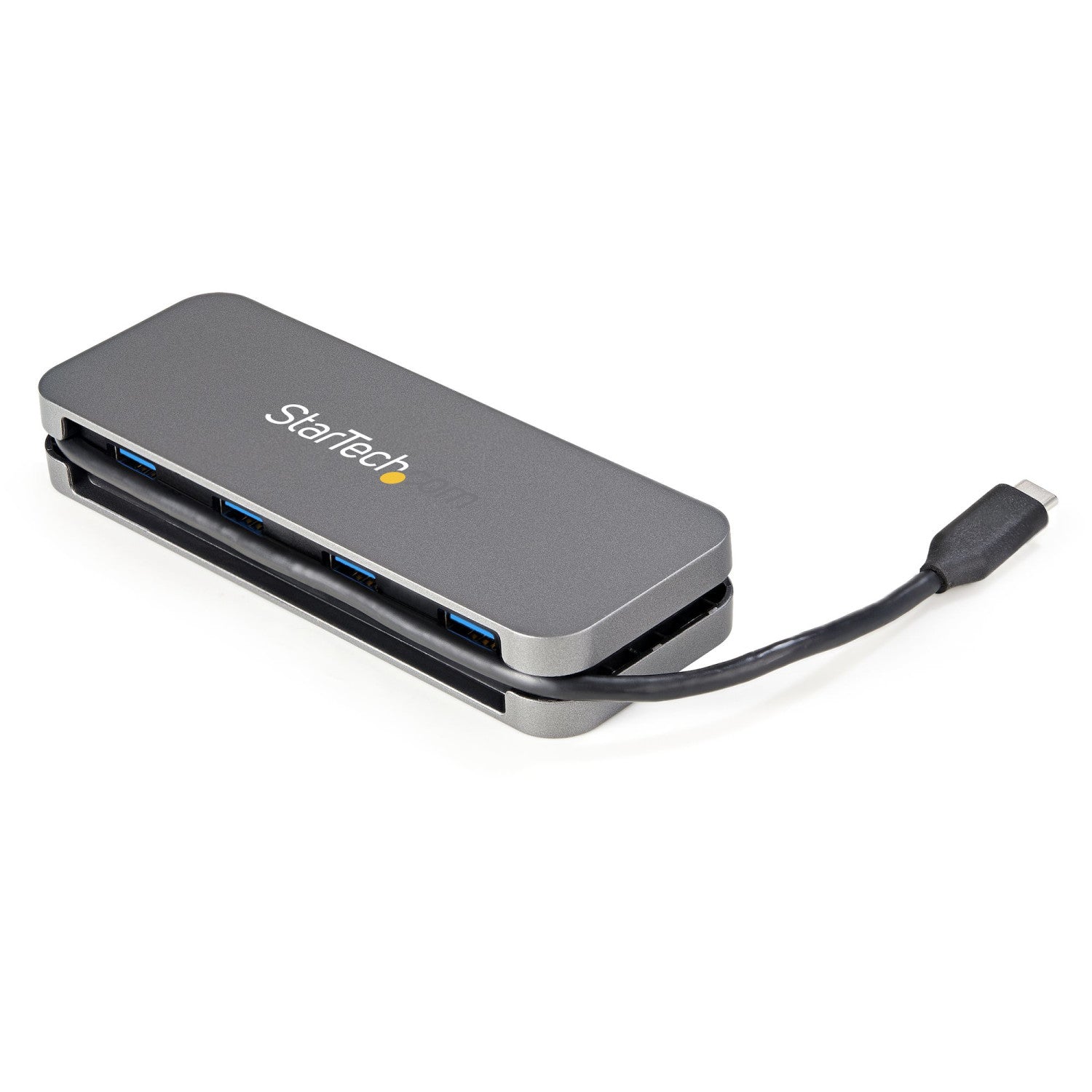 StarTech.com HB30CM4AB hub di interfaccia USB 3.2 Gen 1 (3.1 Gen 1) Type-C 5000 Mbit/s Nero, Grigio