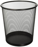 Viva Cestino Gettacarte In Metallo Traforato Nero 1640N - Ø 26 Cm, H 27,8 Cm, 12,3 L