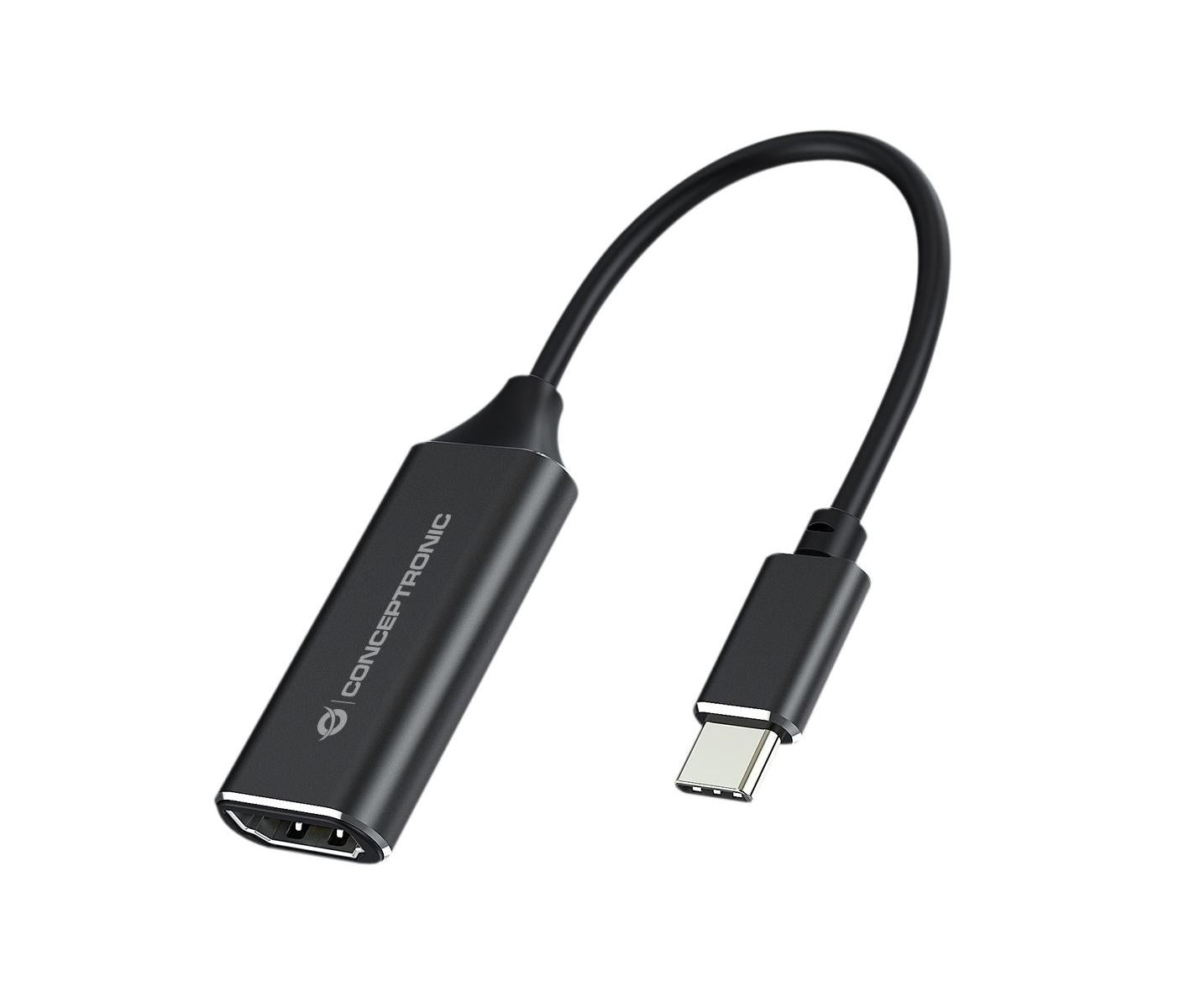 Conceptronic ABBY03B cavo e adattatore video HDMI tipo A (Standard) USB tipo-C Nero