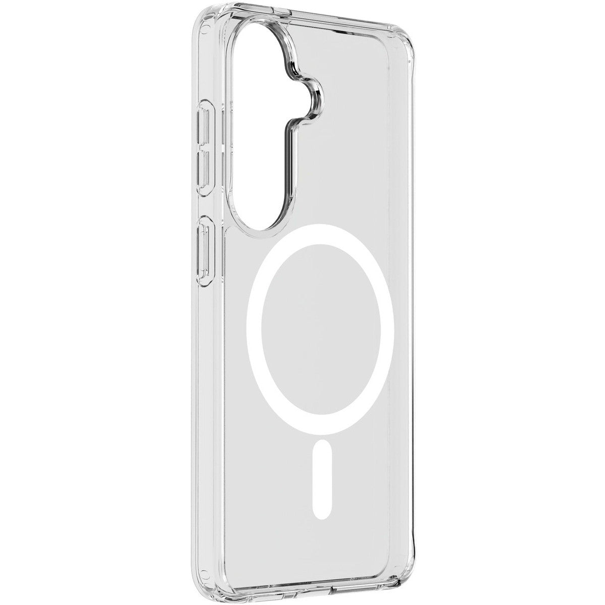 Cellularline Clear Mag - Galaxy S26 Custodia trasparente ultra resistente con bordo in gomma, compatibile con ecosistema Qi2 e accessori magnetici, trattata contro l ingiallimento.