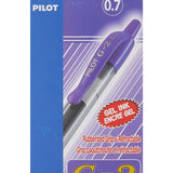 Pilot Penna Roller Gel G-2 A Scatto 0,7 Mm Viola - Confezione Da 12
