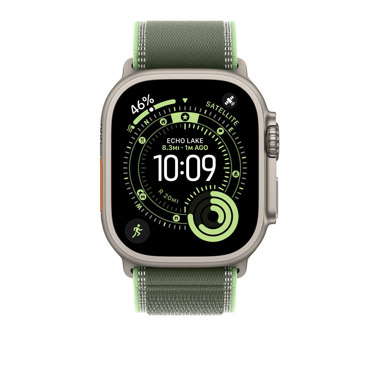 Apple MFT54ZM/A accessorio indossabile intelligente Band Verde Titanio, Poliestere, Spandex, Nylon