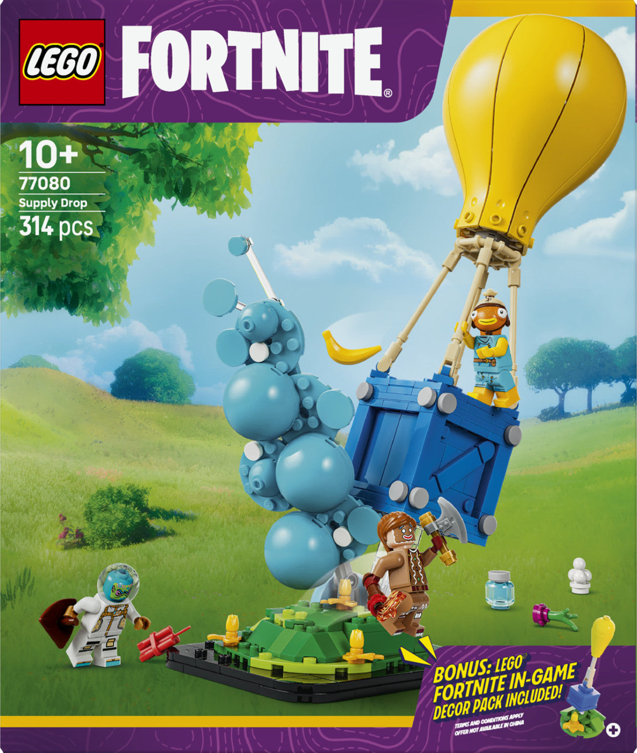 LEGO Fortnite 77080 Consegna Di Rifornimenti, Set Da Costruzione Con 3 Minifigure E Accessori, 314 Pezzi, Per Bambini E Gamer Dai 10 Anni