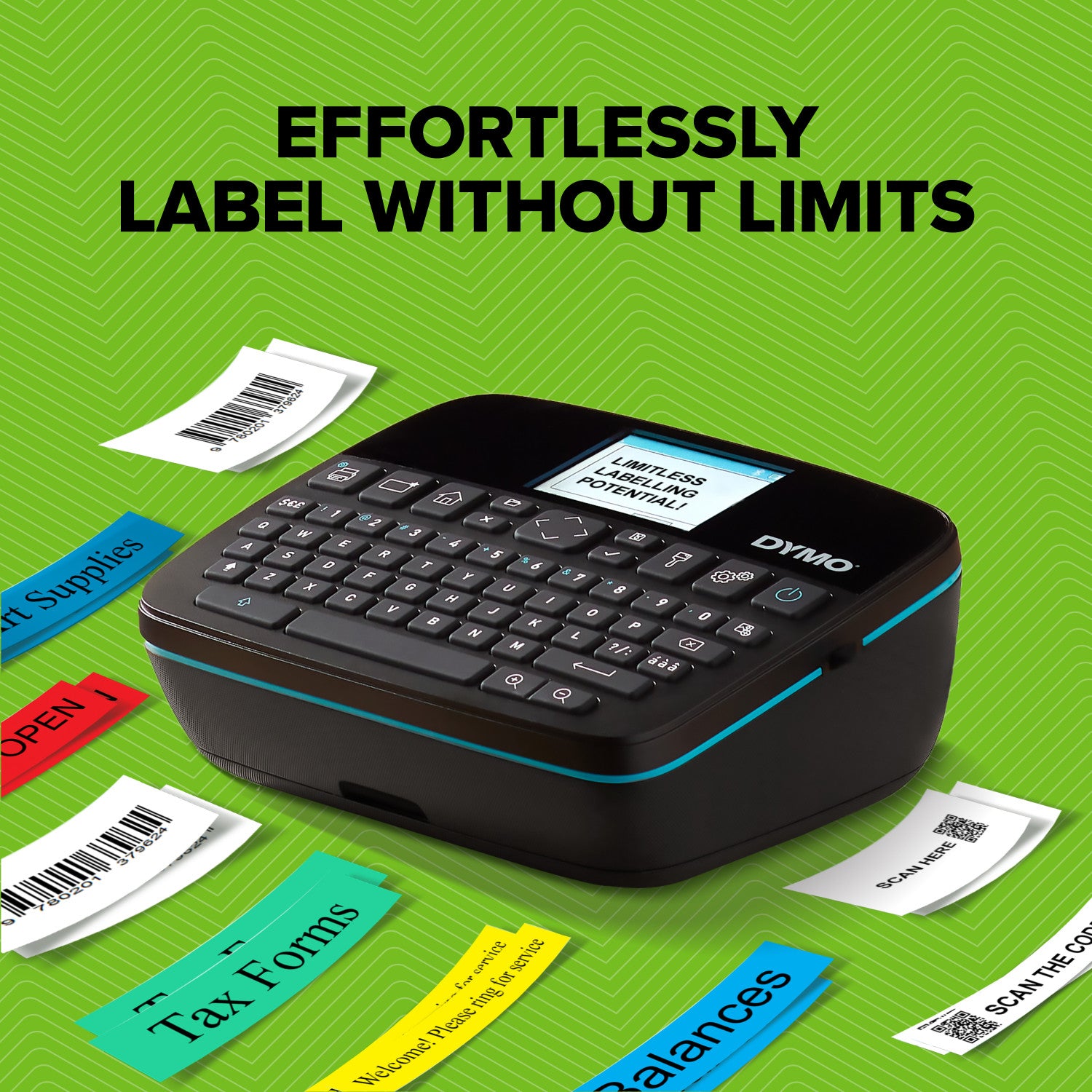 DYMO LabelManager LabelWriter 640CB Portable e Rechargeable Label Maker with Dual Connectivity - 2197370 stampante per etichette (CD) Termica diretta/Trasferimento termico 12 mm/s QWERTY