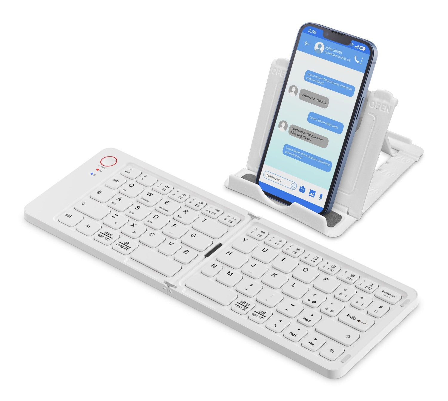 Tech Pop Kboardy Tastiera Bluetooth ultra sottile e pieghevole