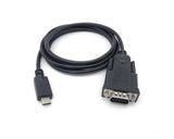 Equip 133392 cavo seriale Nero 1,5 m USB tipo-C DB-9