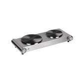 Ardes ARFOEL02 HOBINOX DUO Fornello elettrico doppio in Acciaio