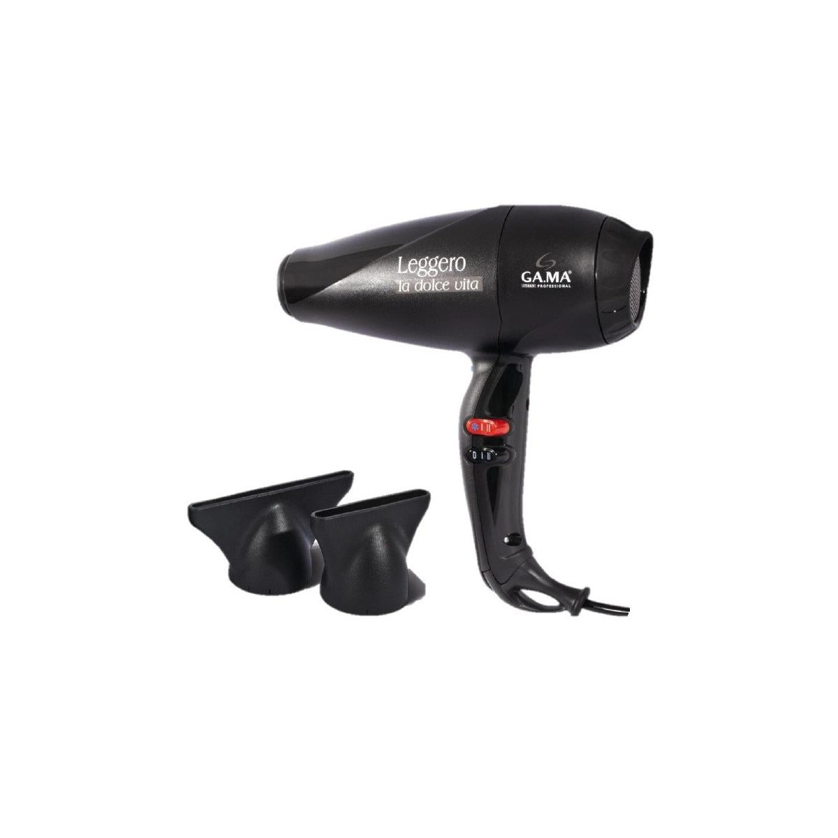 Ga Ma Leggero Asciuga Capelli Phon 2100W Ion 4D Nero