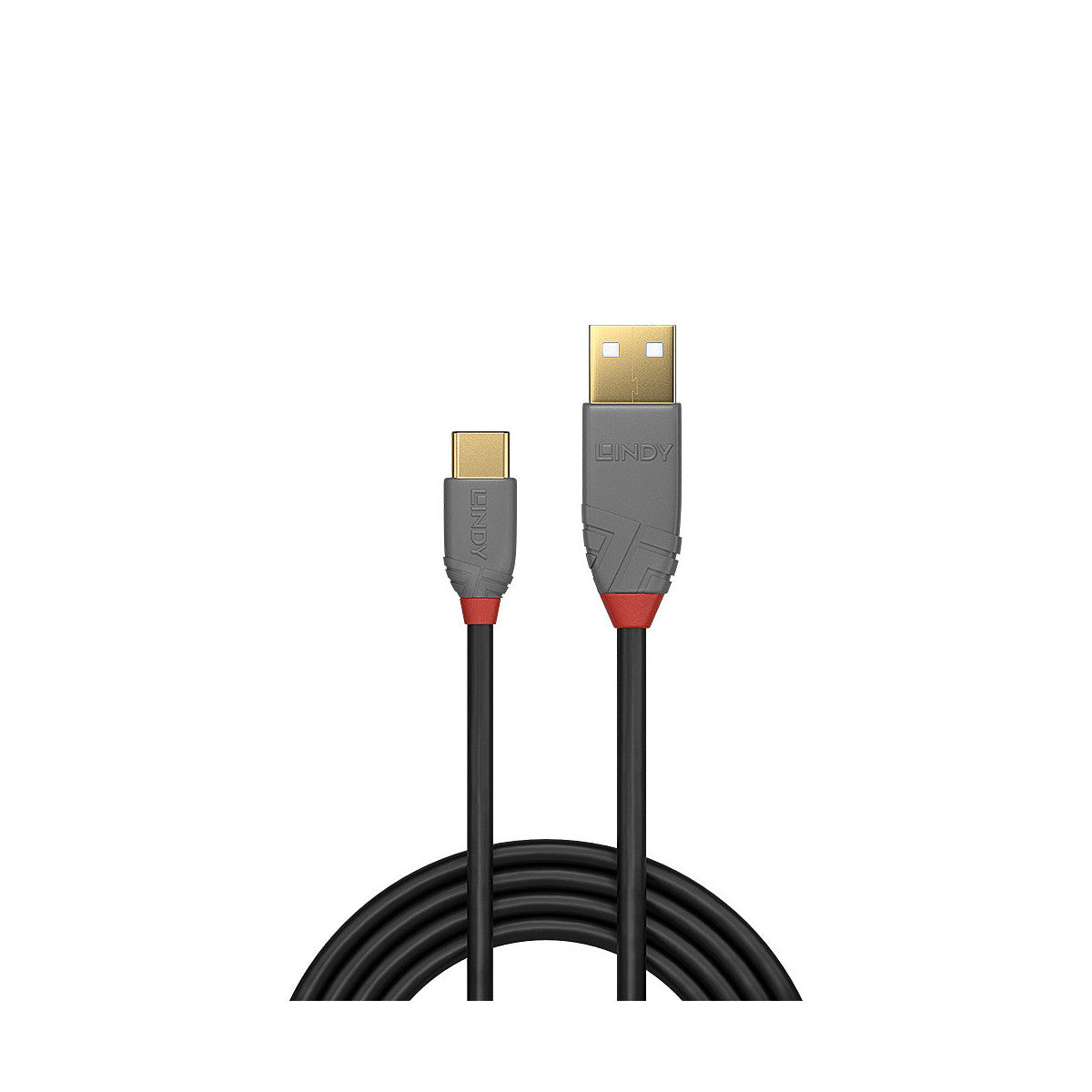Lindy 36886 cavo USB USB 2.0 1 m USB A USB C Nero, Grigio