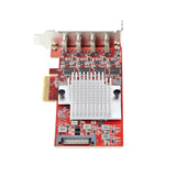StarTech.com Scheda PCIe USB-C a 4 Porte, USB 3.2 10Gbps, Scheda di Espansione PCI Express USB Type-C con 4 Controller USB Indipendenti, Windows/Linux/macOS, TAA