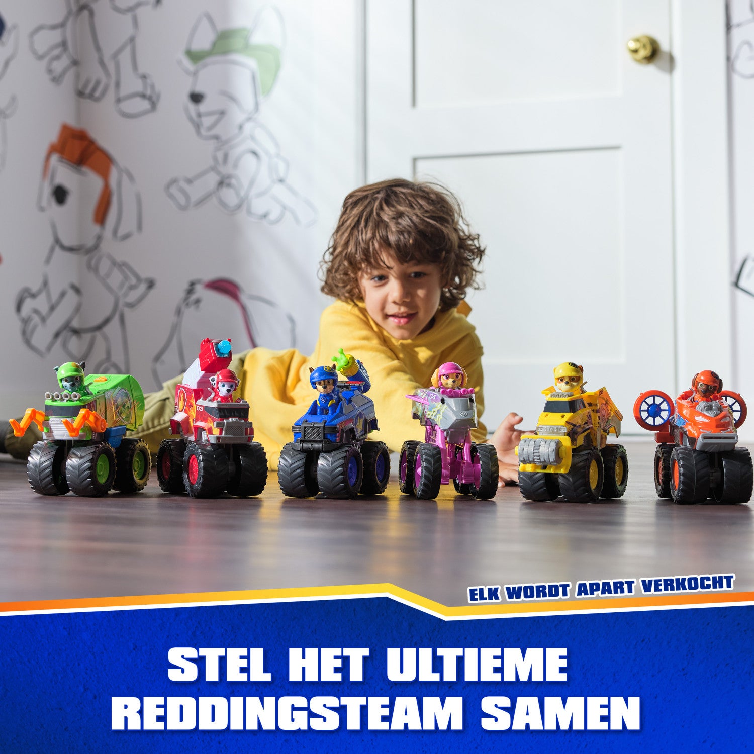 PAW Patrol Rescue Wheels, camion per la raccolta differenziata di Rocky, veicolo giocattolo con lanciamissili e action figure collezionabile, giocattoli per bambini e bambine da 3 anni in su