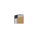 Bi-Office Maya Cork Board Bacheca fissa Alluminio, Nero, Legno Sughero