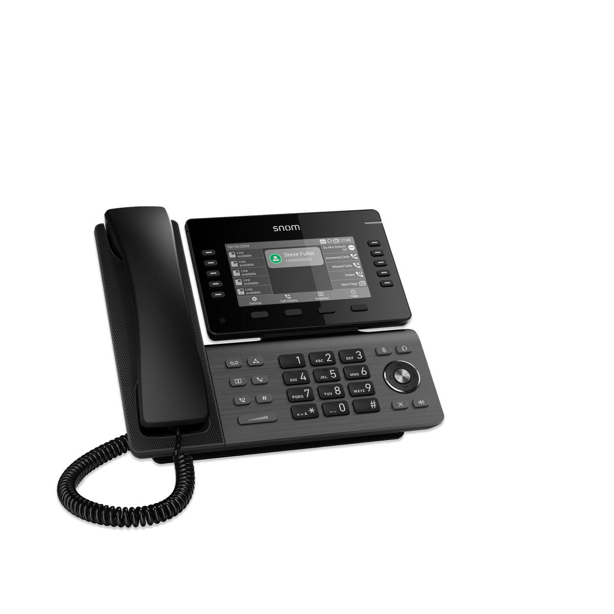 Snom D815W telefono IP Nero TFT Wi-Fi