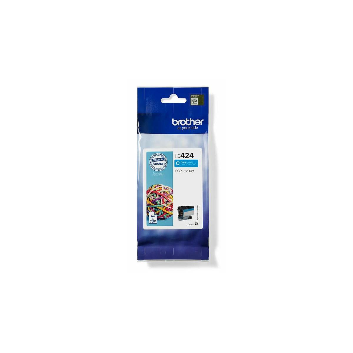 Brother LC-424C cartuccia d'inchiostro 1 pz Originale Ciano