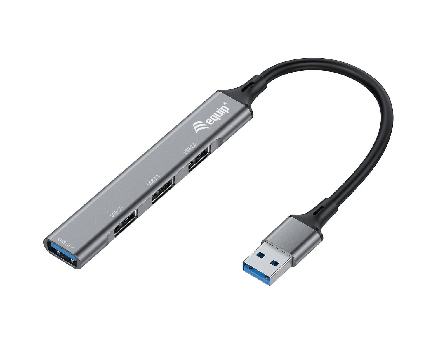 Equip 128960 hub di interfaccia USB 3.2 Gen 1 (3.1 Gen 1) Type-A 5000 Mbit/s Nero, Grigio