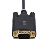 StarTech.com Cavo adattatore da USB a seriale da 2 m, ritenzione COM, viti/dadi intercambiabili, da USB-A a DB9 RS232, IC FTDI, protezione ESD, Windows/macOS/Linux