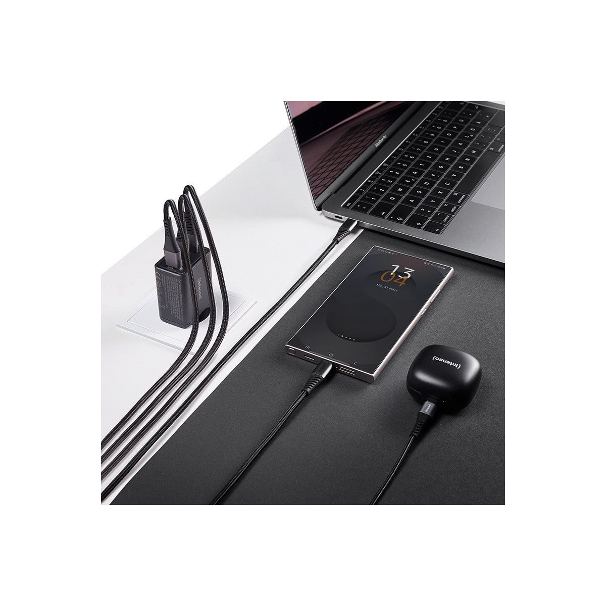 Intenso 7806510 adattatore e invertitore Interno 65 W Nero