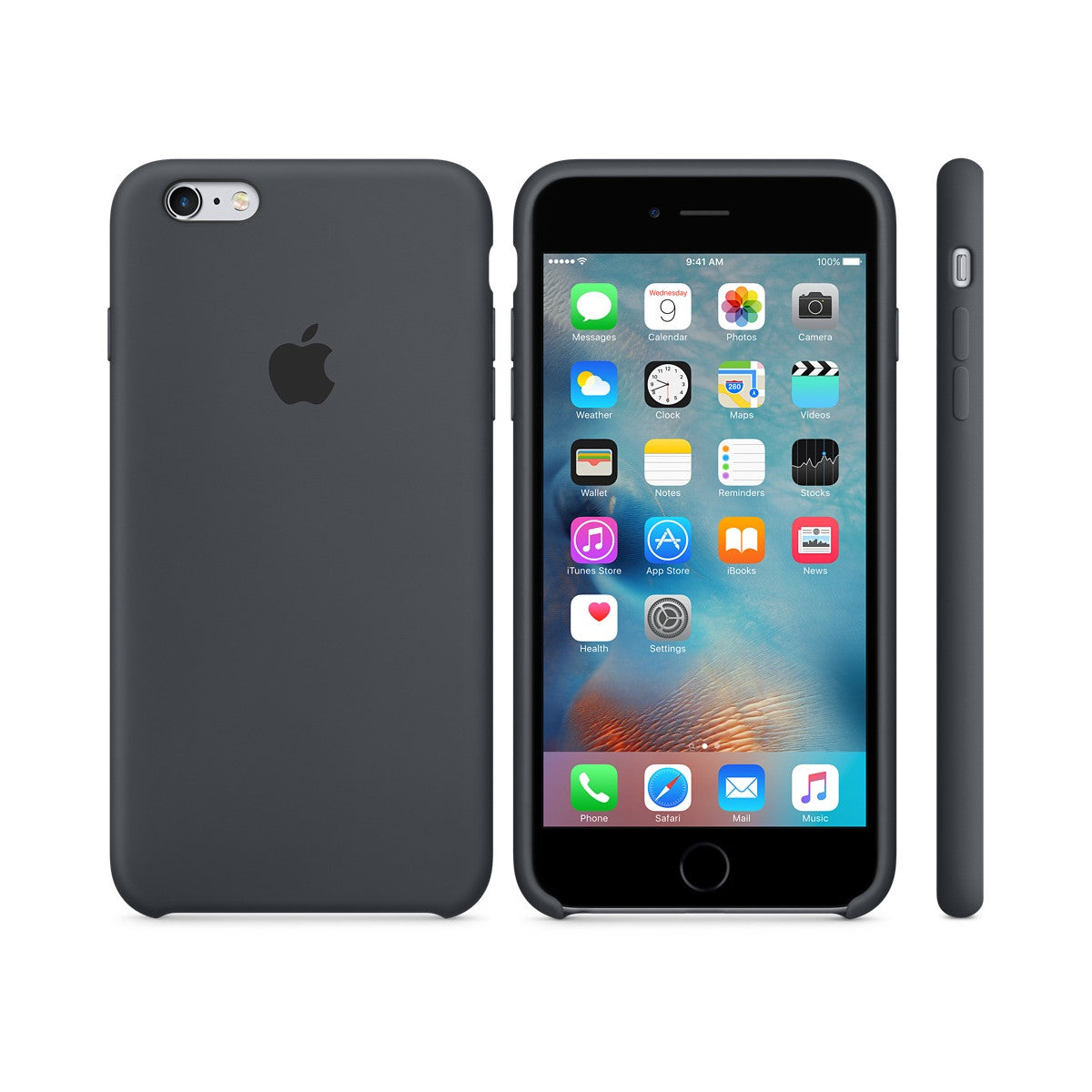 Apple Custodia in silicone per iPhone 6s Plus - Antracite