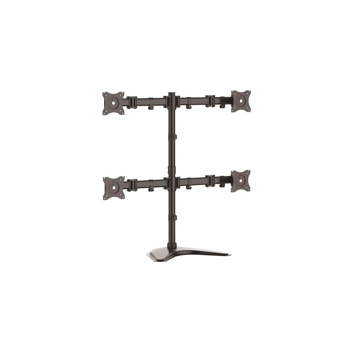 StarTech.com ARMBARQUAD supporto da tavolo per Tv a schermo piatto 68,6 cm (27") Nero Scrivania