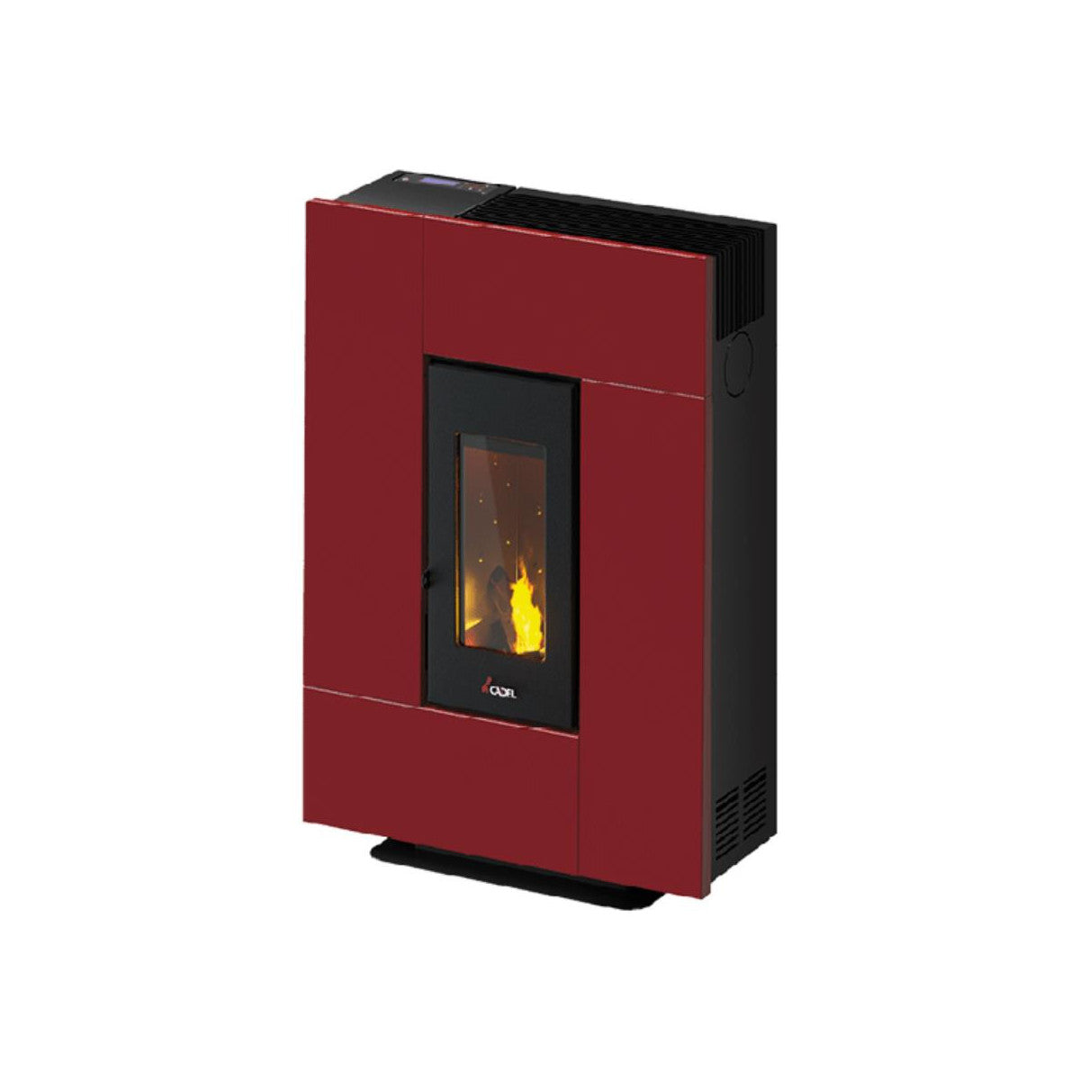 Cadel Stufa A Pellet Grace 7 Ventilata 7 Kw - 74 M² - Rosso